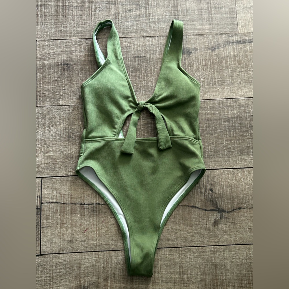 Kids Green One Piece Swimsuit